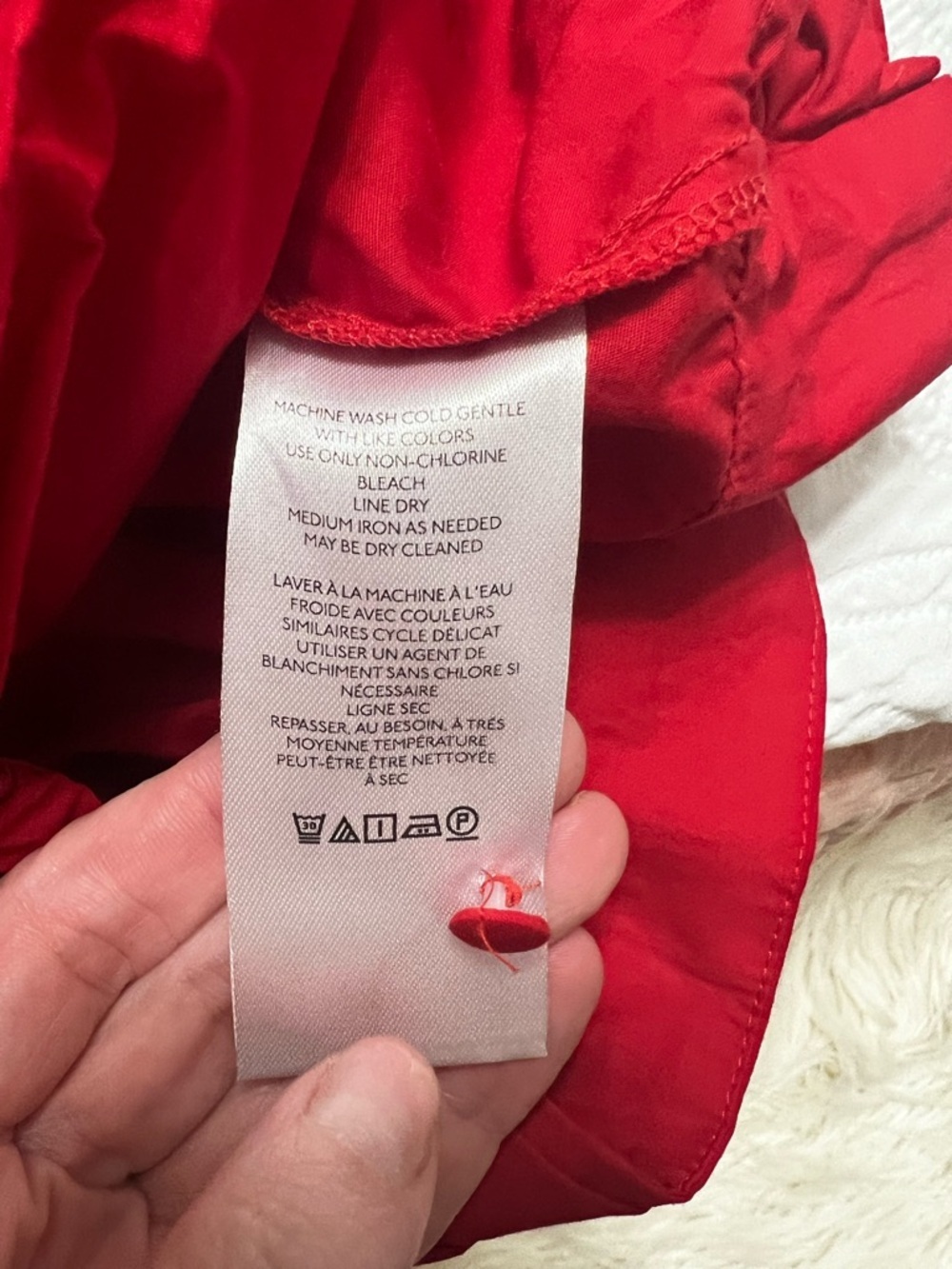 Anthropologie Maeve Poplin Bow-Front
Blouse Small Red - Picture 2 of 13